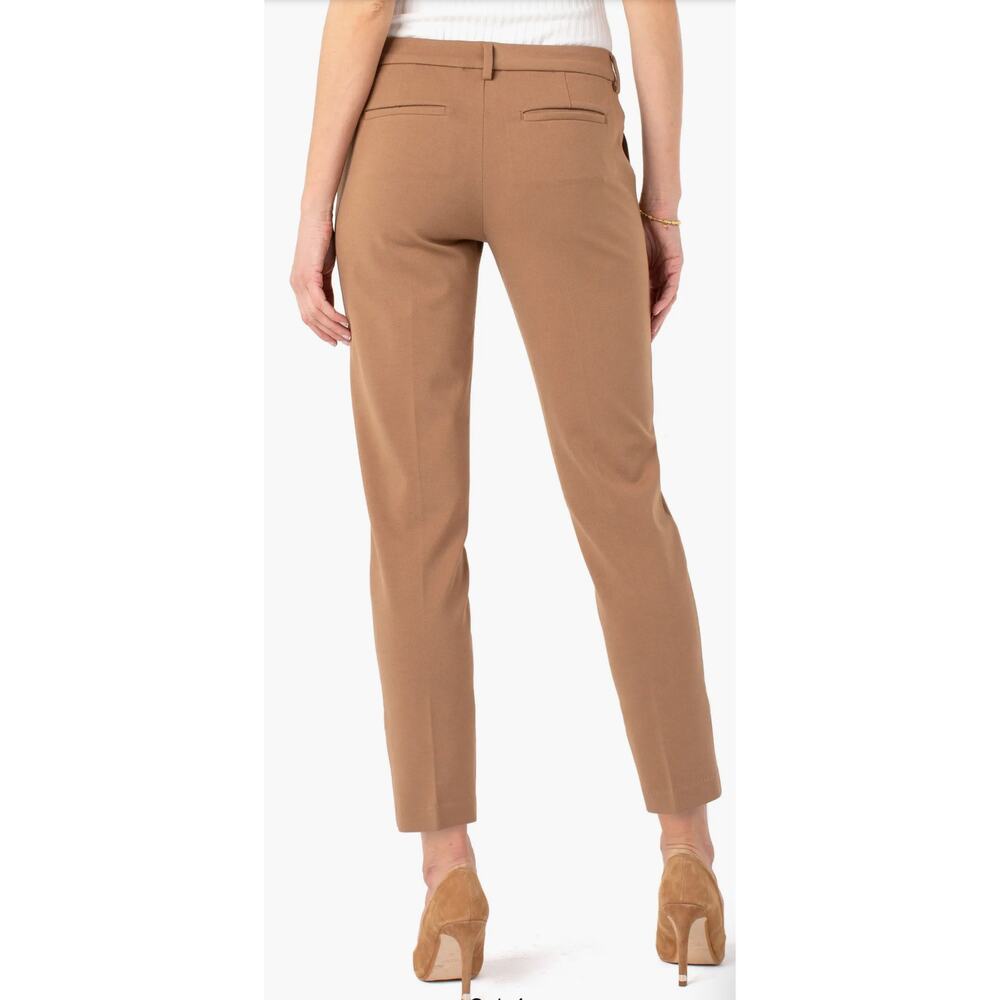 Women's Tan Ankle Pants - Picture 3 of 11